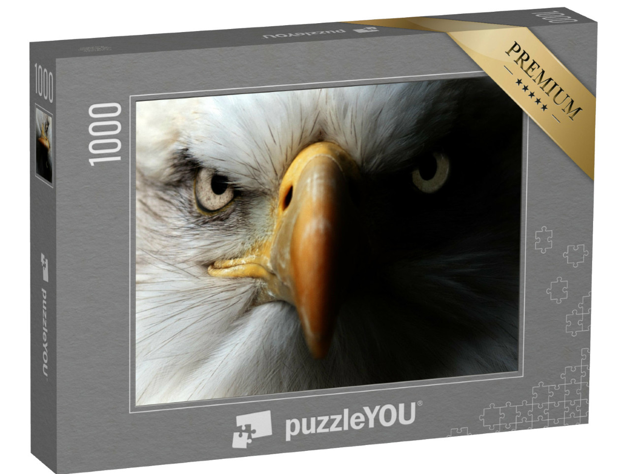 Puzzle 1000 Teile „Adler: Nahaufnahme als Portrait“