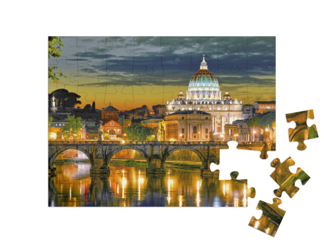 Puzzle 48 Teile „Rom, Italien, Petersdom“