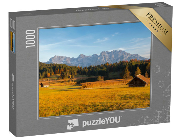 Puzzle 1000 Teile „Wunderschöner Bergweiher am Geroldsee“