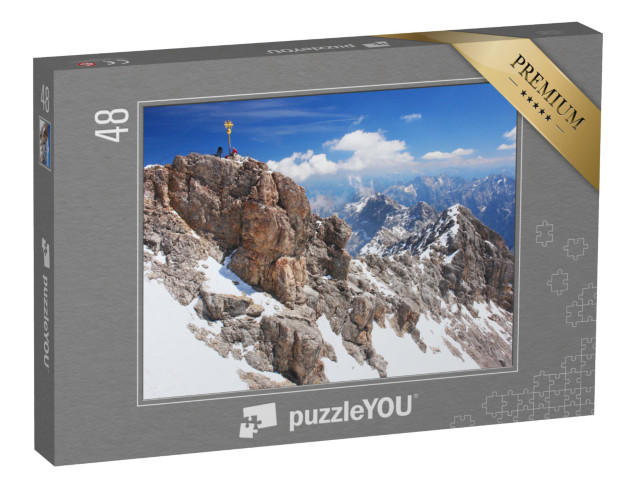 Puzzle 48 Teile „Zugspitze, der höchste Gipfel in den deutschen Alpen“