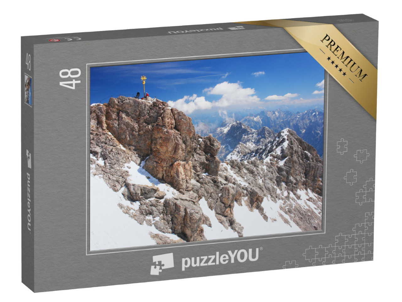 Puzzle 48 Teile „Zugspitze, der höchste Gipfel in den deutschen Alpen“
