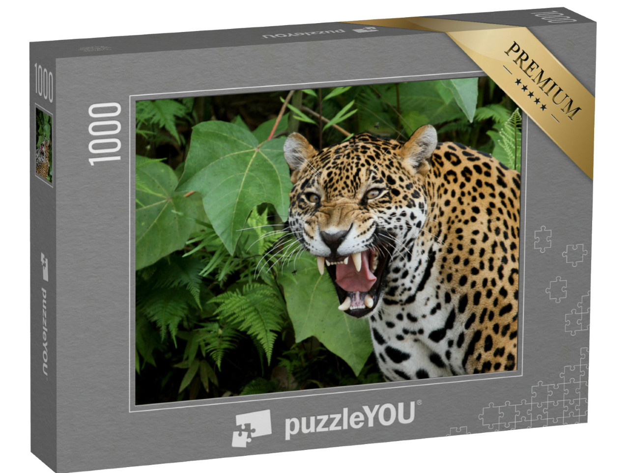 Puzzle 1000 Teile „Jaguar im Amazonaswald“