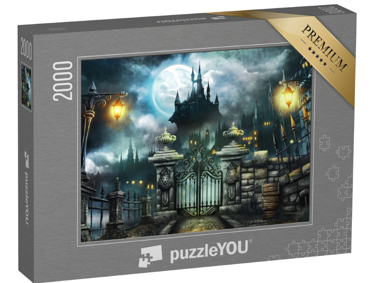 Puzzle 2000 Teile „ Halloween-Schloss“