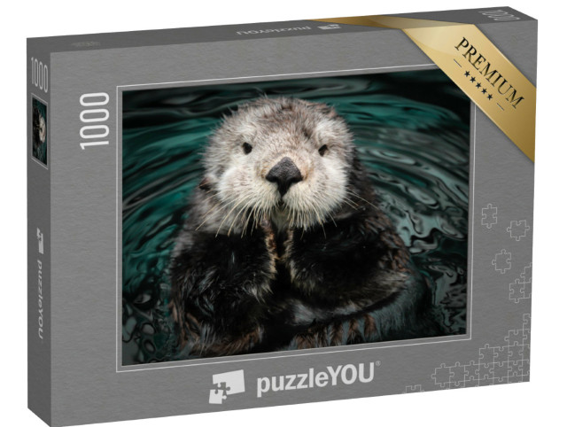 Puzzle 1000 Teile „Seeotter im Wasser“