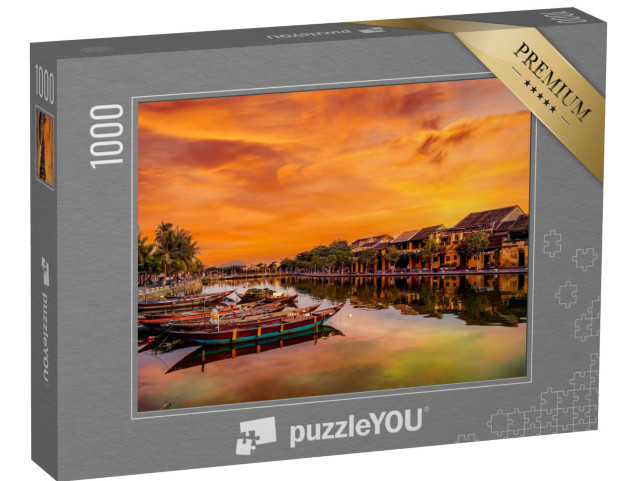 Puzzle 1000 Teile „Fluss in Hoi An, Vietnam. UNESCO-Weltkulturerbe“