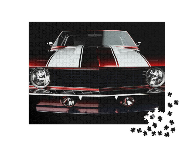 Puzzle 1000 Teile „Sportwagen Muscle Car Chevrolet Camaro“