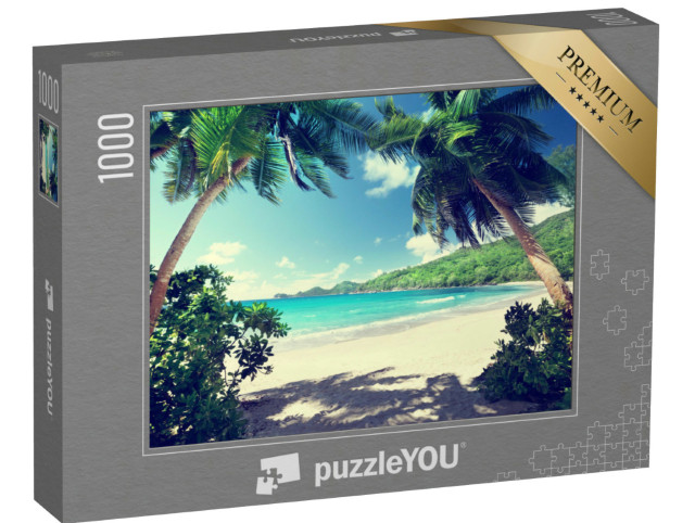 Puzzle 1000 Teile „Traumhafter Strand Takamaka, Insel Mahe, Seychellen“