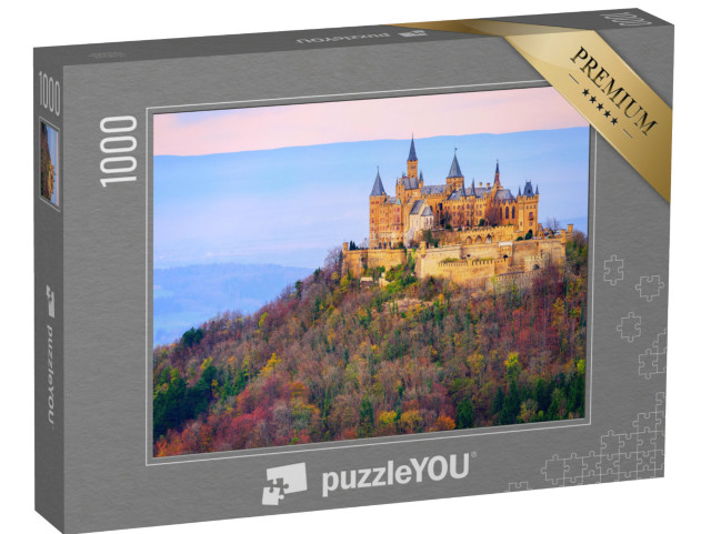 Puzzle 1000 Teile „Burg Hohenzollern in der Dämmerung, Baden-Württemberg“