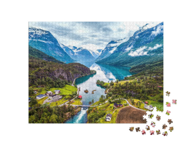 Puzzle 1000 Teile „Die wunderschöne Natur Norwegens“