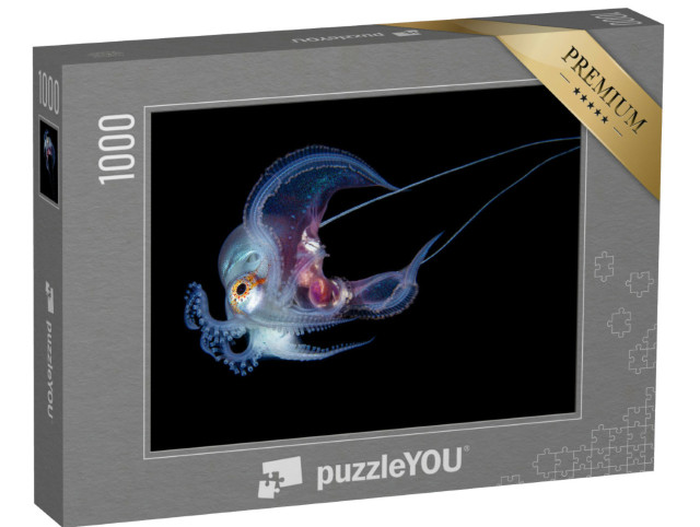 Puzzle 1000 Teile „Unterwasserfoto eines blauen Oktopusses“