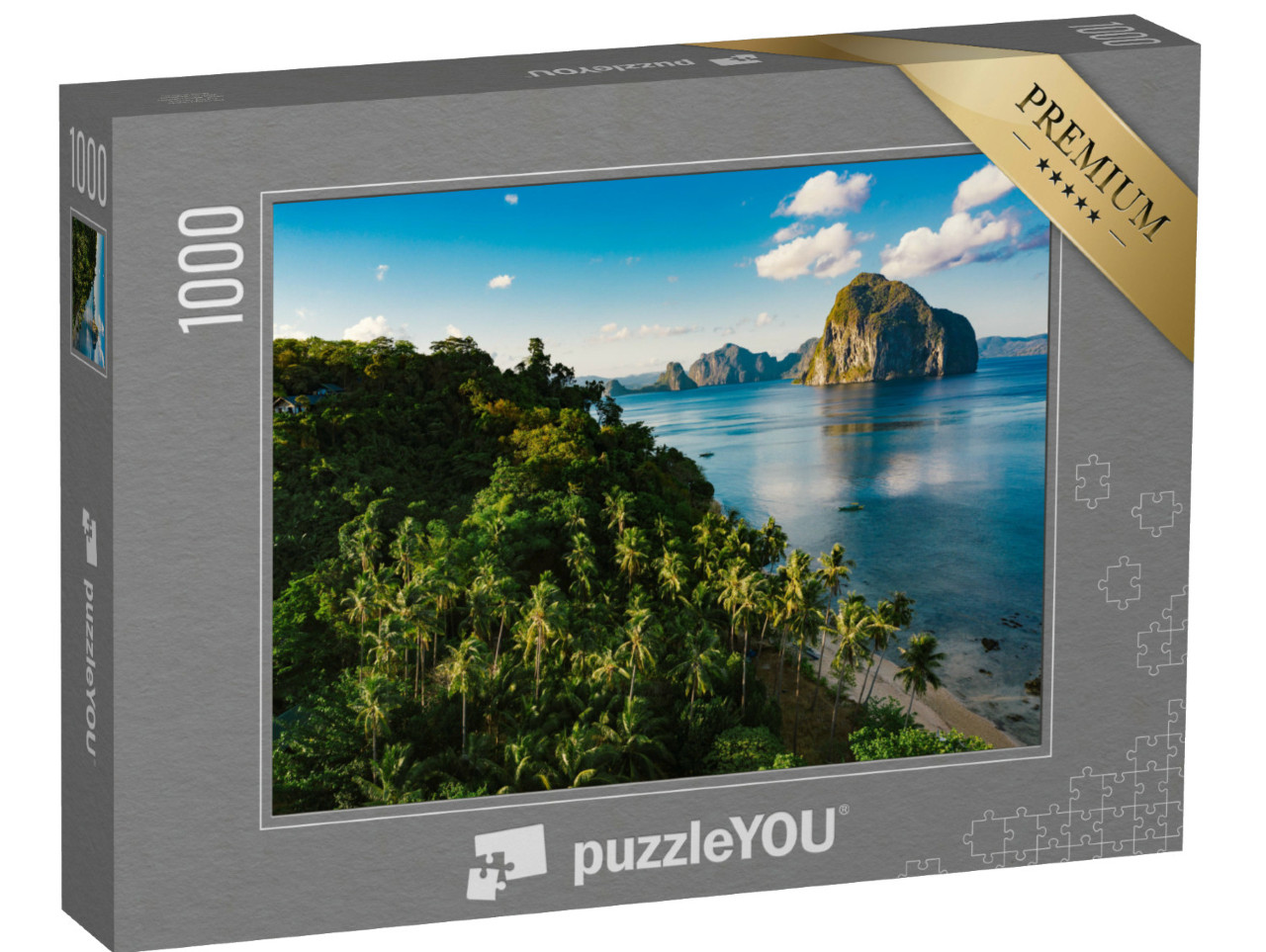 Puzzle 1000 Teile „Strand von Las Cabanas, Provinz Palawan, Philippinen“