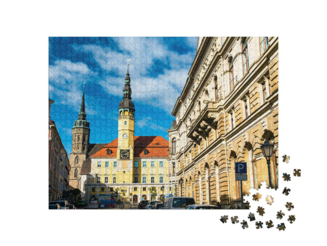 Puzzle 1000 Teile „Wunderschönes Rathaus der Stadt Bautzen, Deutschland“