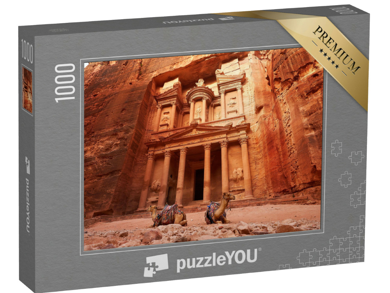 Puzzle 1000 Teile „Al Khazneh: Schatzkammer der antiken Stadt Petra, Jordanien“