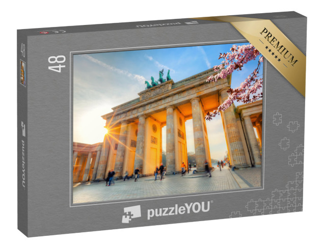 Puzzle 48 Teile „Brandenburger Tor im Frühling, Berlin“