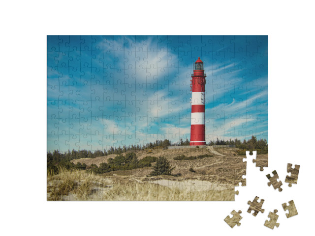 Puzzle 200 Teile „Der Amrumer Leuchtturm“