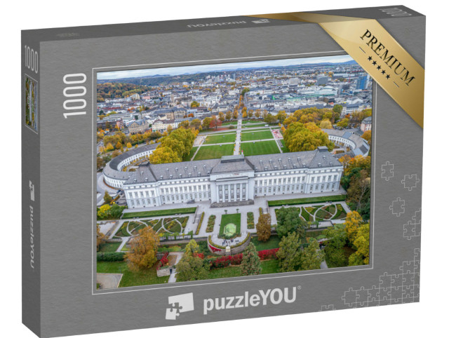 Puzzle 1000 Teile „Blick über Koblenz mit Kurfürstlichem Schloss“