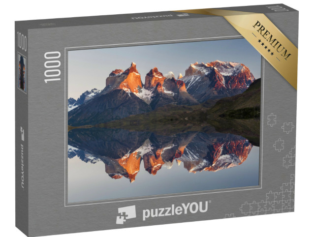 Puzzle 1000 Teile „Majestätische Berglandschaft, National Park Torres del Paine, Chile“