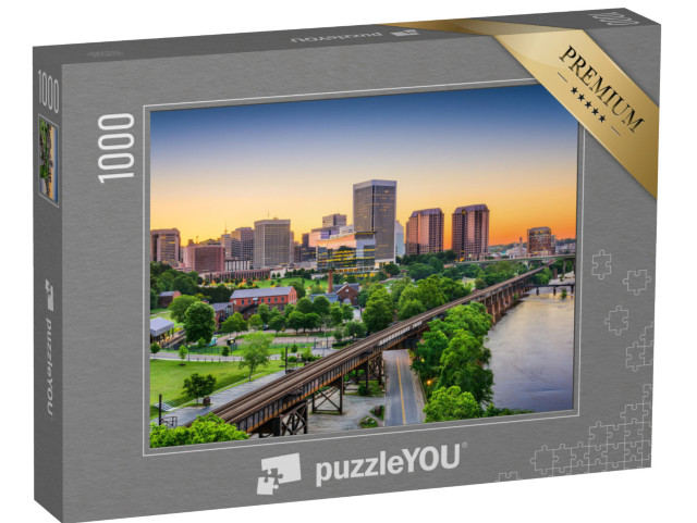 Puzzle 1000 Teile „Skyline von Richmond, Virginia, USA“