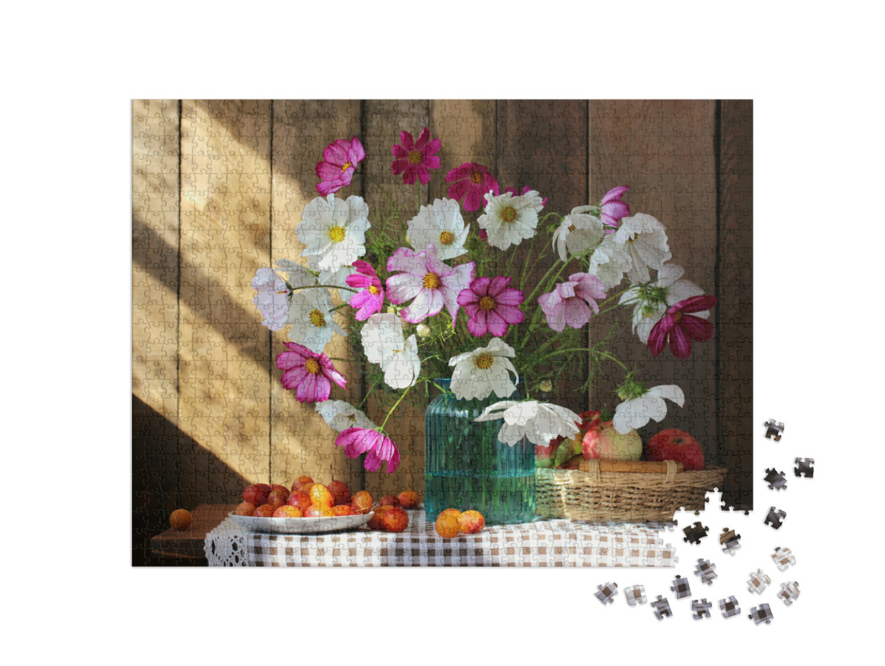 Puzzle 1000 Teile „Stillleben mit Blumenstrauß in einer Vase“