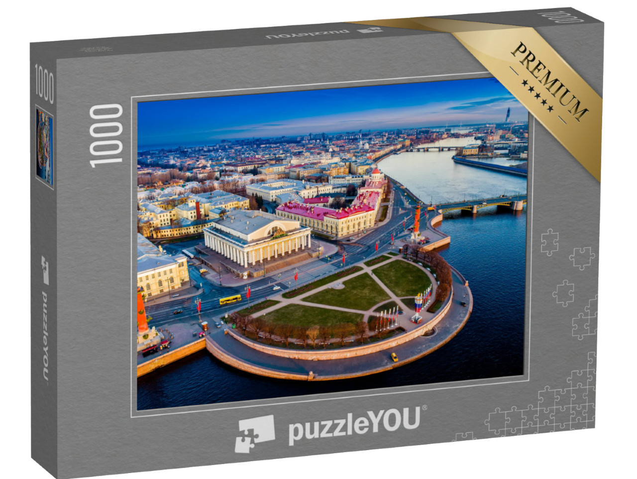 Puzzle 1000 Teile „Nehrung der Wassiljewski-Insel, St. Petersburg“