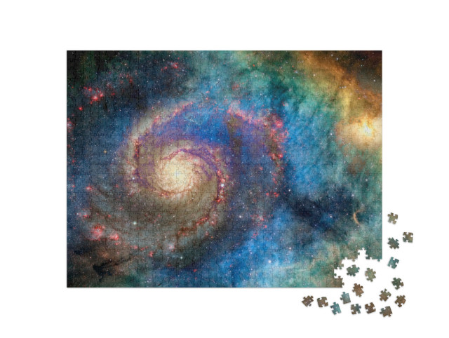 Puzzle 1000 Teile „Beeindruckende Spiralgalaxie viele Lichtjahre von der Erde entfernt“
