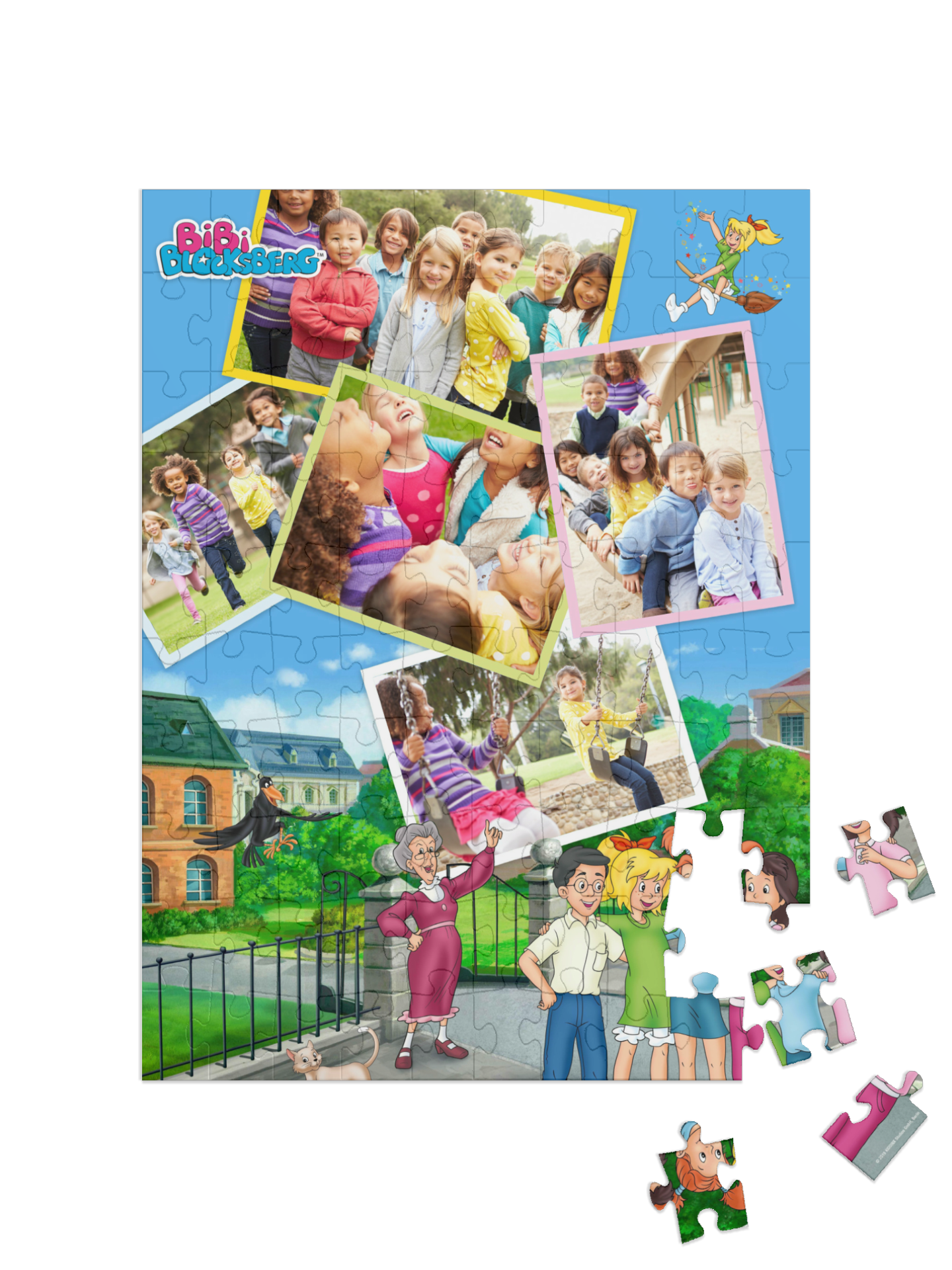 „Schule“ in Hochformat Collage