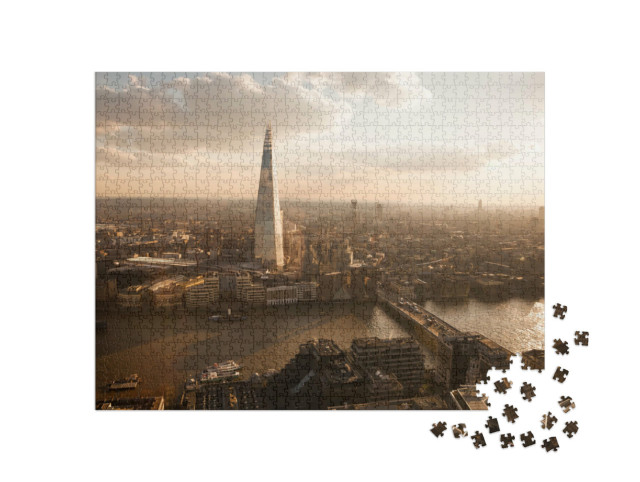 Puzzle 1000 Teile „Londoner Skyline The Shard bei Sonnenuntergang“