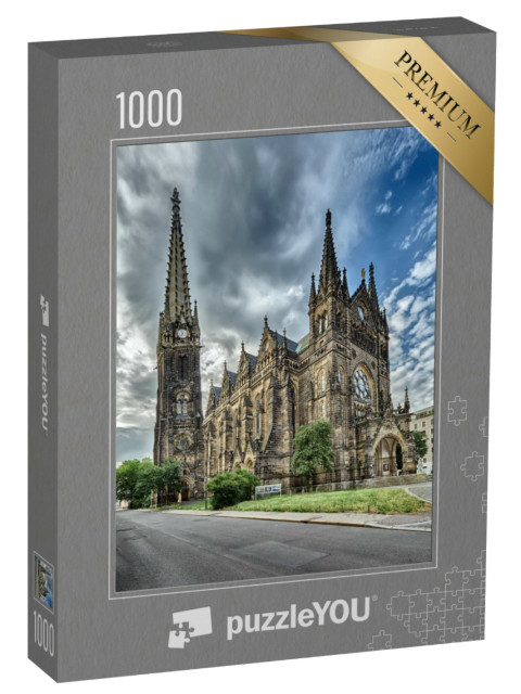 Puzzle 1000 Teile „Kirche Sankt Peter in Leipzig in Deutschland“