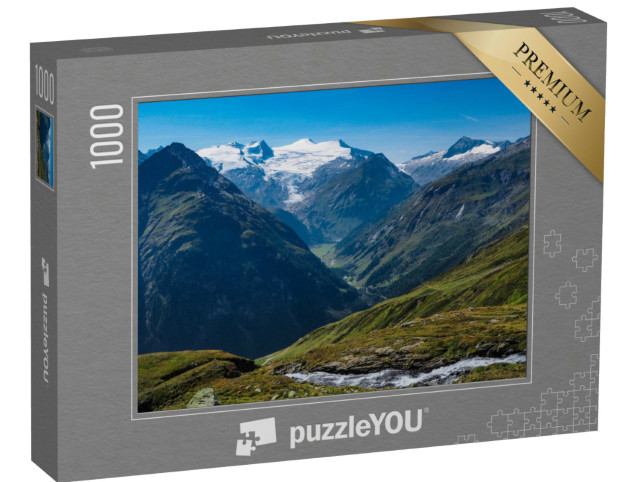 Puzzle 1000 Teile „Blick auf den Großvenediger im Nationalpark Hohe Tauern“