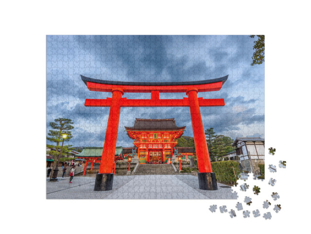 Puzzle 1000 Teile „Fushimi Inari-Schrein in Kyoto, Japan“