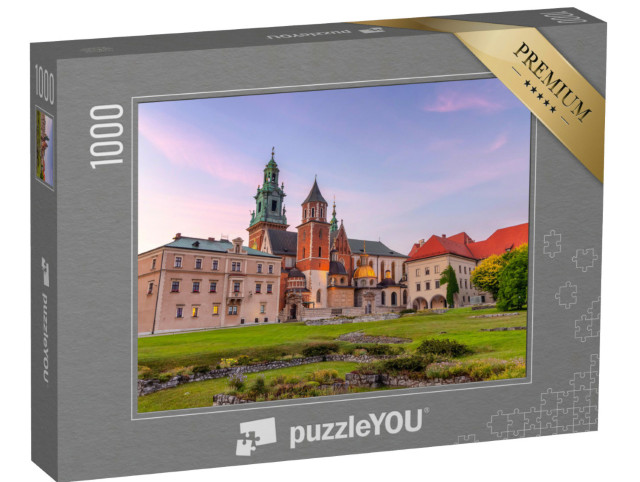 Puzzle 1000 Teile „Kathedrale von St. Stanislaw und St. Vaclav, Wawel-Hügel, Krakau, Polen“