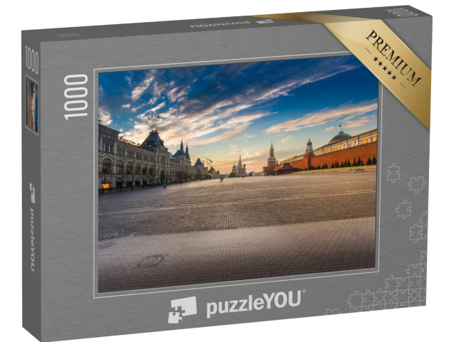 Puzzle 1000 Teile „Roter Platz mit Blick auf die Basilius-Kathedrale, Moskau“