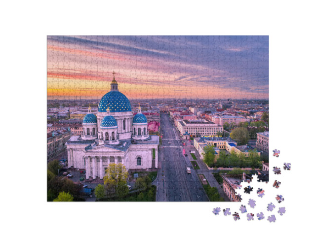 Puzzle 1000 Teile „Dreifaltigkeits-Kathedrale, St. Petersburg“