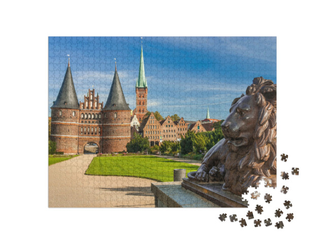 Puzzle 1000 Teile „Hansestadt Lübeck“