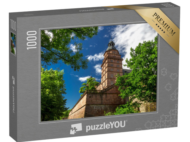 Puzzle 1000 Teile „Wunderschönes Schloss Johannisburg, Aschaffenburg, Deutschland“