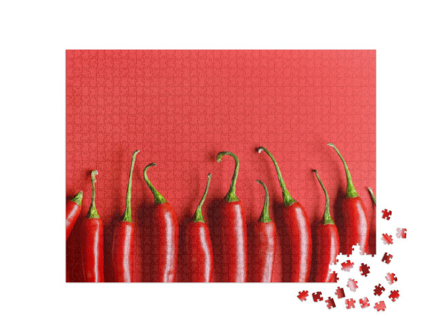 Puzzle 1000 Teile „Chilischote  “