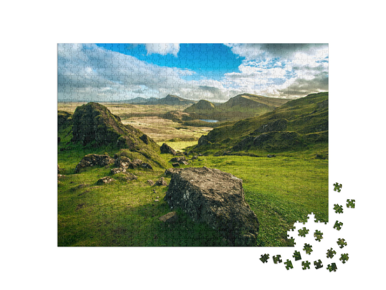 Puzzle 1000 Teile „Quiraing Pass auf der Isle of Skye in Schottland“