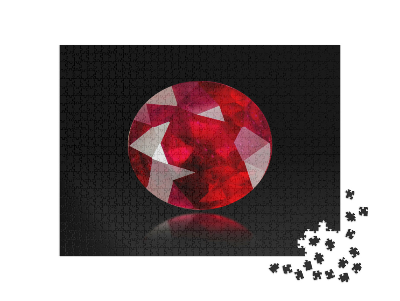 Puzzle 1000 Teile „Roter Rubin“