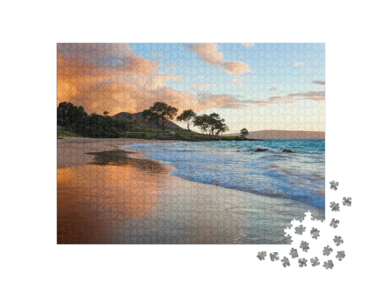 Puzzle 1000 Teile „Tropischer Strand in Maui, Hawaii“