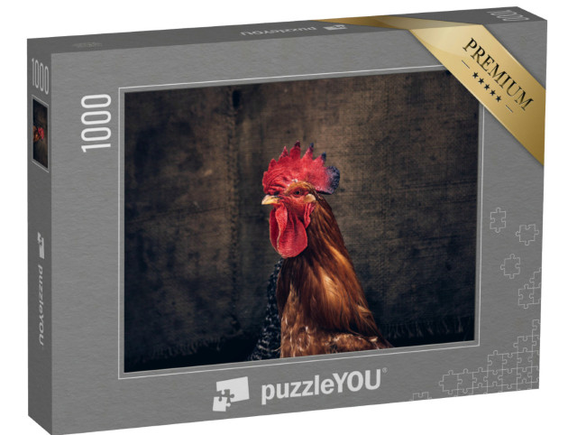 Puzzle 1000 Teile „Ein stolzer Hahn“