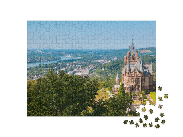 Puzzle 1000 Teile „Schloss Drachenburg bei Bonn, Deutschland“