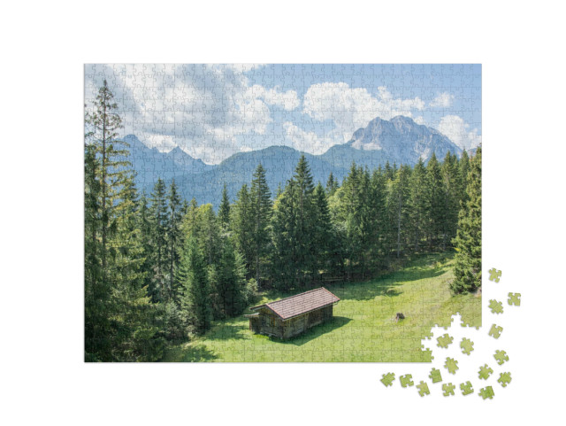Puzzle 1000 Teile „Wettersteingebirge“