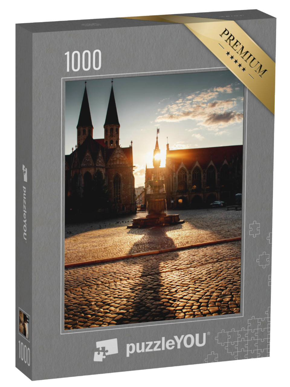 Puzzle 1000 Teile „Altstadmarkt in Braunschweig, Deutschland“
