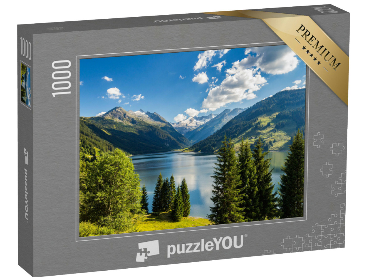 Puzzle 1000 Teile „Durlassboden-Stausee in den Zillertaler Alpen, Österreich“