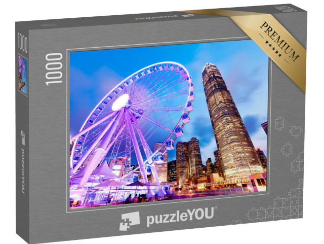 Puzzle 1000 Teile „Wunderbare Aussicht: Hongkong Riesenrad“