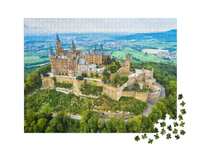 Puzzle 1000 Teile XXL „Burg Hohenzollern auf dem Berg, Deutschland“