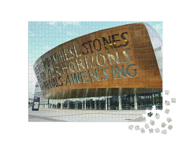 Puzzle 1000 Teile „Wales Millennium Centre Cardiff Bay“