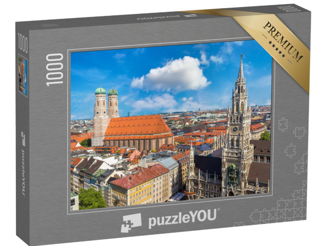 Puzzle 1000 Teile „Blick auf München, Deutschland“