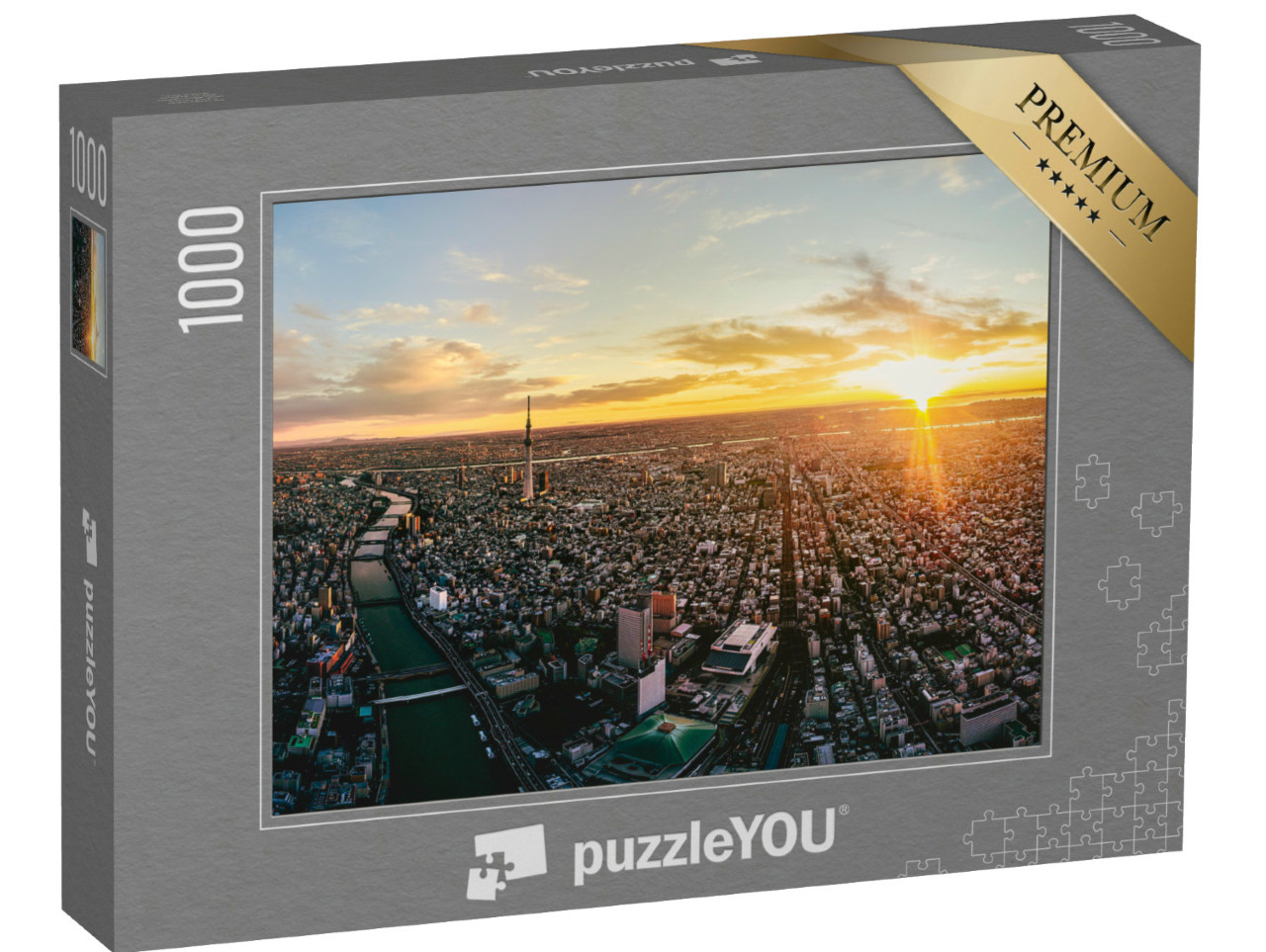 Puzzle 1000 Teile „Tokio in der Morgendämmerung, Japan“