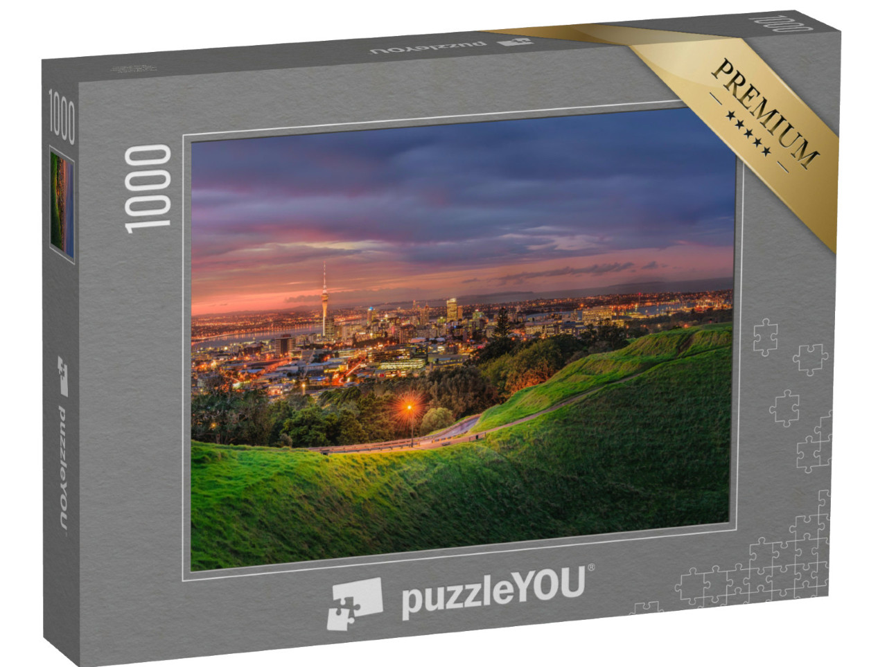 Puzzle 1000 Teile „Mount Eden und Auckland, Neuseeland“